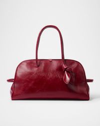 Le Turismo Leather Top Handle Bowling Bag