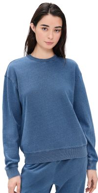 Z Supply Boyfriend Sweatshirt Calypso Blue Indigo XS