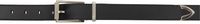 AMI Paris Black Rectangular Buckle Belt