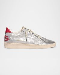 Men's Ball Star Metallic Low-Top Sneakers