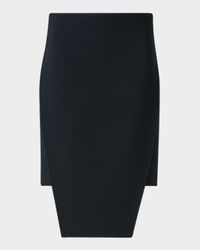 Trapezoid Apron Mini Skirt