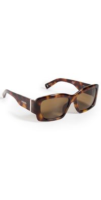 Jacquemus Croisiere Sunglasses T-Shell/Silver/Brown One Size