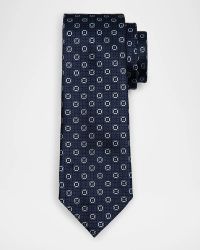 Men's Woven Medallion Tie