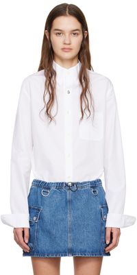 Coperni White Band Collar Shirt