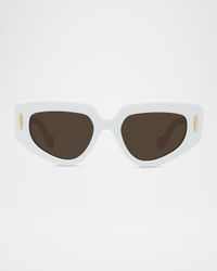 Anagram Geometric Acetate Sunglasses