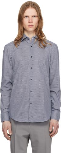 Hugo Navy Printed Shirt