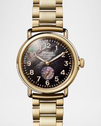 Men's Runwell Sub Second PVD Gold Bracelet Watch, 41mm
