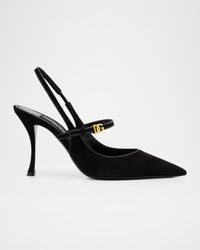 DG Suede Mary Jane Slingback Pumps