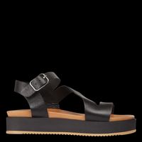 Jonak - Sandales compensées en cuir - Taille 42 - Noir