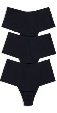 Hanky Panky Breathe Hi Rise Thong 3 Pack Black XL