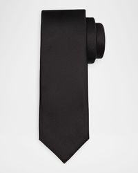 Men's Solid Woven Silk Tie