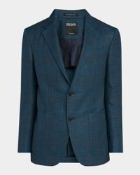 Men's Tonal Plaid Sport Coat