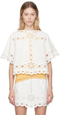 Isabel Marant White Parissa Blouse