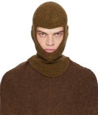 Rick Owens Tan Porterville Skull Balaclava