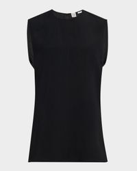 Sleeveless Woven Stripe Top