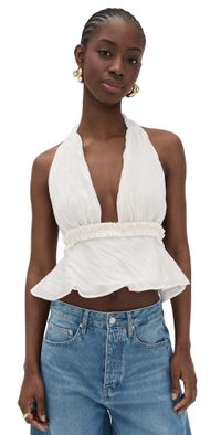 The Line by K Althea Top White M