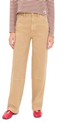 MOTHER Bees Knees Stud Finder Pants Devil Doesn't Care Whole Wheat 33