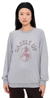 Original Retro Brand Saddle Up Sweatshirt Vintage Heather Grey S