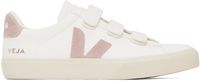 VEJA White & Pink Recife ChromeFree Leather Sneakers