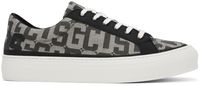 GCDS Baskets noir et blanc cassé à monogrammes