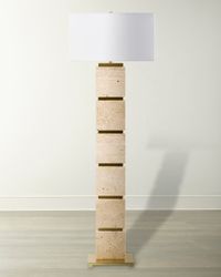Ponta 60" Floor Lamp with Linen Shade