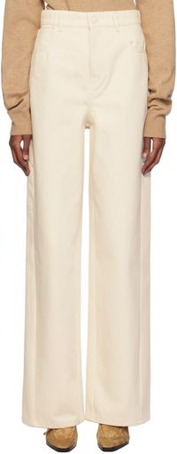 Max Mara Off-White Segnale Denim Trousers
