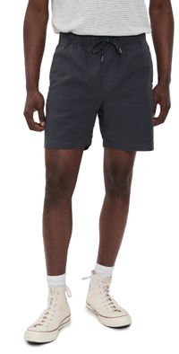 Faherty Essential Drawstring Shorts 6.25 Graphite Tide L