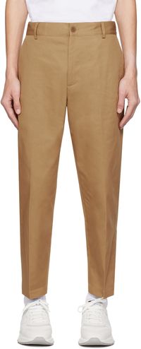 Maison Kitsuné Beige Carrot Trousers