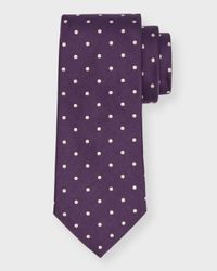 Men's Dotted Satin Tie