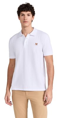Maison Kitsuné Fox Head Patch Regular Polo Ink Blue S