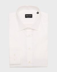 Men's Solid Cotton Dress Shirt