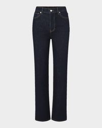 Leah Mid-Rise Straight Jeans