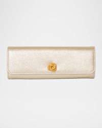 Mini Robbie Metallic Flap Clutch Bag