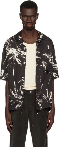 Wales Bonner Black Highlife Bowling Shirt