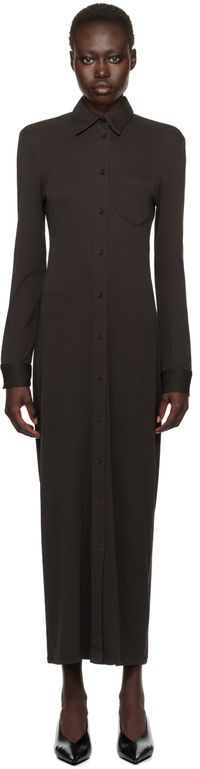 Filippa K Brown Shirt Maxi Dress