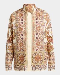 Men's Ornate Floral Sport Shirt