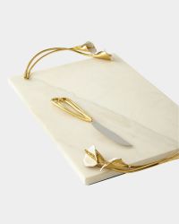 Calla Lily Cheese Board with Knife