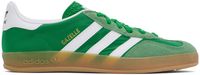 adidas Originals Green & White Gazelle Indoor Sneakers