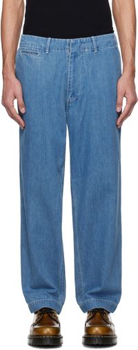 nanamica Blue Wide Jeans