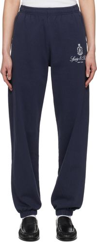 Sporty & Rich Navy Vendome Sweatpants