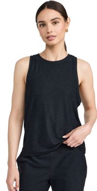 Beyond Yoga Featherweight Rebalance Tank Darkest Night L