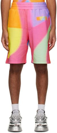 Moschino Multicolor Printed Shorts