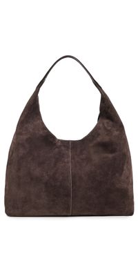 Madewell Suede Large Slouchy Shoulder Tote Dark Carob One Size