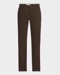 Carlyl Corduroy Straight-Leg Pants