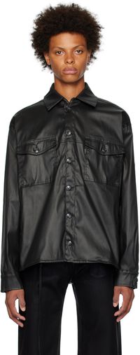 Ottolinger Black Oversized Denim Shirt