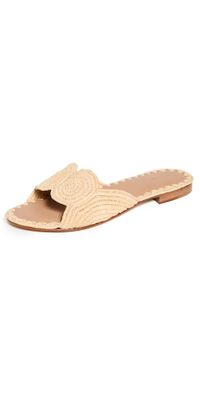 Carrie Forbes Naima Slides Natural Raffia 39