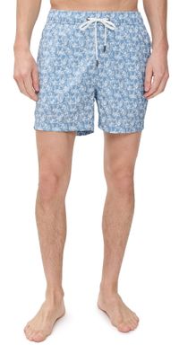 Onia Charles Swim Trunks 5 Baby Blue Multi S
