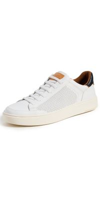 Allen Edmonds Oliver Leather Sneakers White 100 11.5