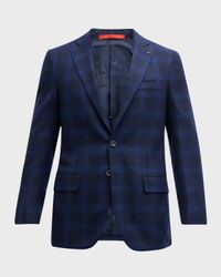 Men's Plaid Wool Sport Coat