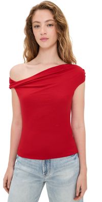 Reformation Cello Knit Top Lipstick L